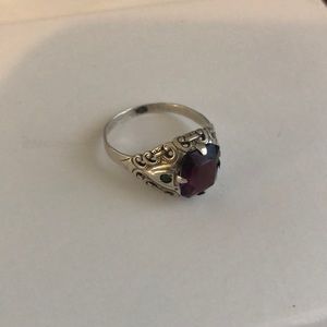 Antique vintage Art Deco sterling ring